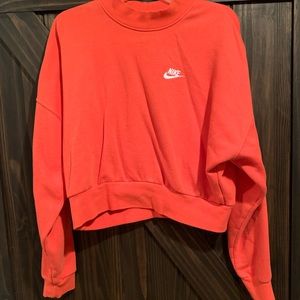 Nike cropped sweat shirt